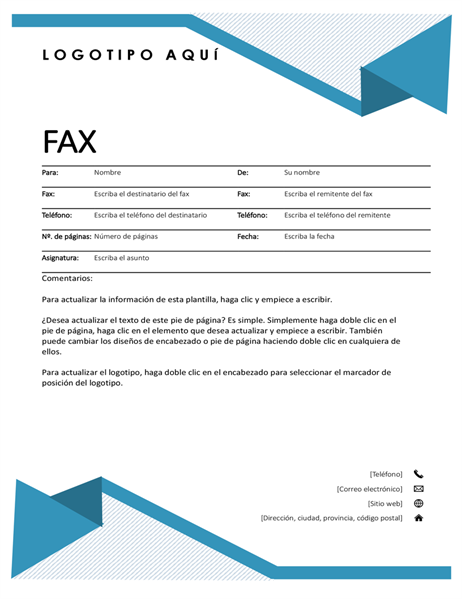 Portada de fax con rayas diplomáticas Portada de fax con rayas diplomáticas