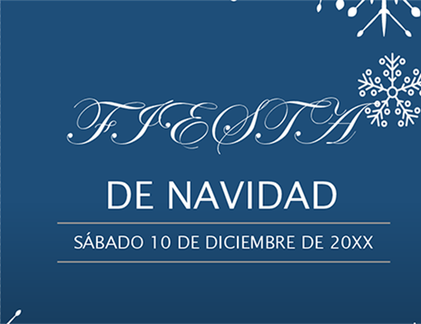 Invitación vacaciones con nieve Invitación vacaciones con nieve