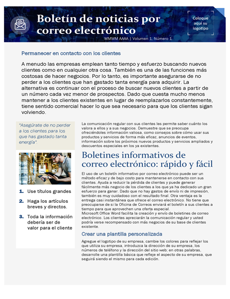 Plantilla de marketing por correo electrónico de pequeña empresa Plantilla de marketing por correo electrónico de pequeña empresa