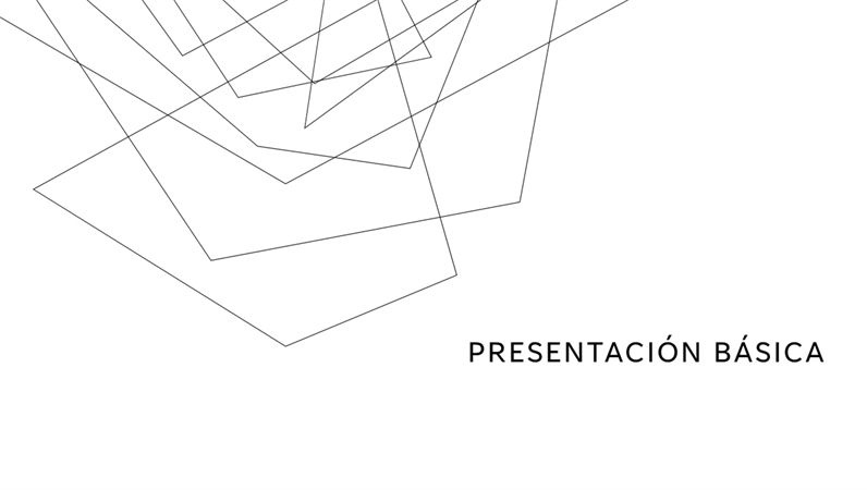Presentación minimalista Presentación minimalista