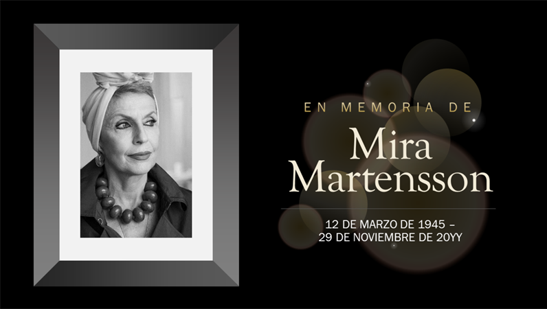 Conmemoración de la celebración de la vida Conmemoración de la celebración de la vida
