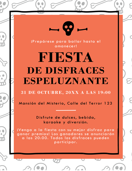 Folleto de celebración de Halloween Folleto de celebración de Halloween
