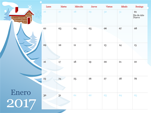 Calendario estacional ilustrado de 2017 (de lunes a domingo) Calendario estacional ilustrado de 2017 (de lunes a domingo)