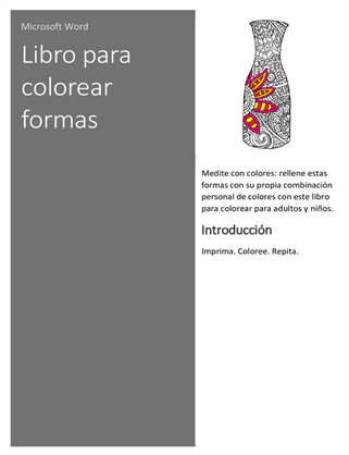 Libro para colorear de formas Libro para colorear de formas