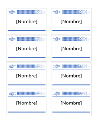 Distintivo de nombres para voluntarios con manos Distintivo de nombres para voluntarios con manos