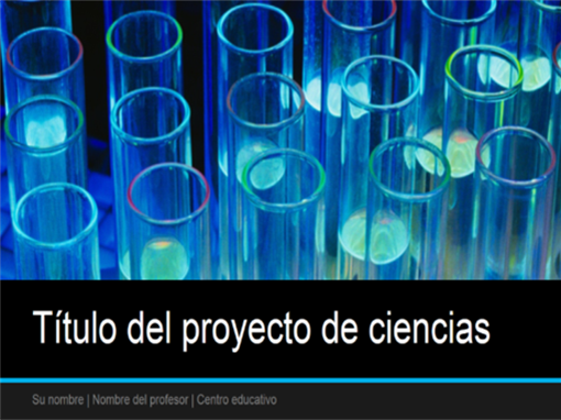 Presentación de proyecto de ciencias (panorámica) Presentación de proyecto de ciencias (panorámica)