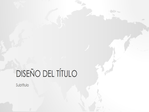 Serie de mapamundis, presentación de Asia (pantalla panorámica)