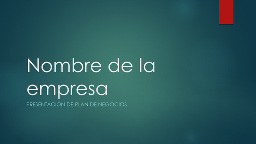 Presentación de plan de negocios (diseño verde ión, pantalla panorámica)