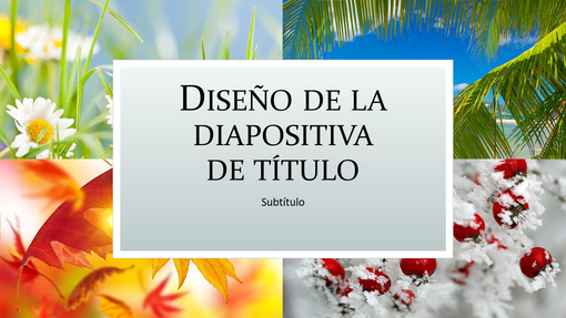 Presentación de cuatro estaciones (pantalla panorámica)