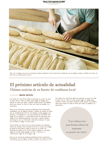 Periódico de estilo de vida Periódico de estilo de vida