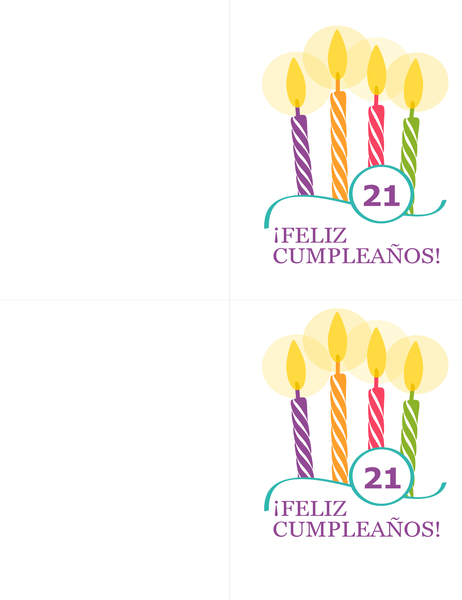 Tarjetas de cumpleaños especiales (2 por página, para Avery 8315) Tarjetas de cumpleaños especiales (2 por página, para Avery 8315)