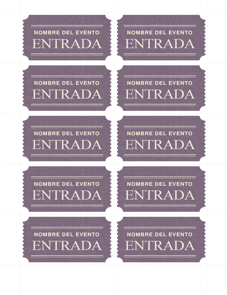 Boletos básicos (10 por página) Boletos básicos (10 por página)