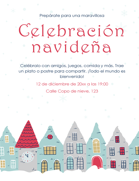 Folleto de fiesta de invierno Folleto de fiesta de invierno