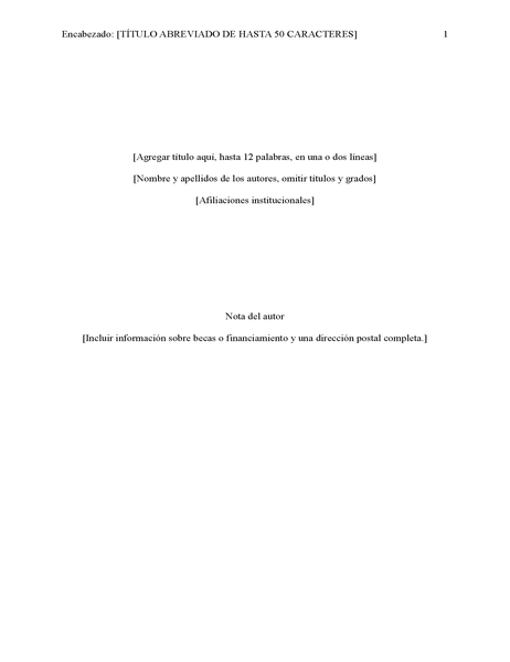 Informe estilo APA (6.ᵃ edición) Informe estilo APA (6.ᵃ edición)