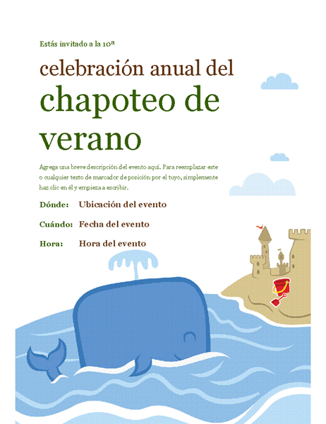 Folleto de evento de verano Folleto de evento de verano
