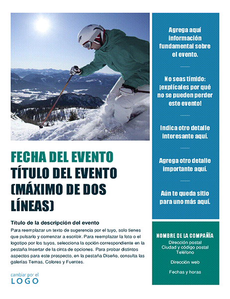 Prospecto de evento estacional (invierno) Prospecto de evento estacional (invierno)