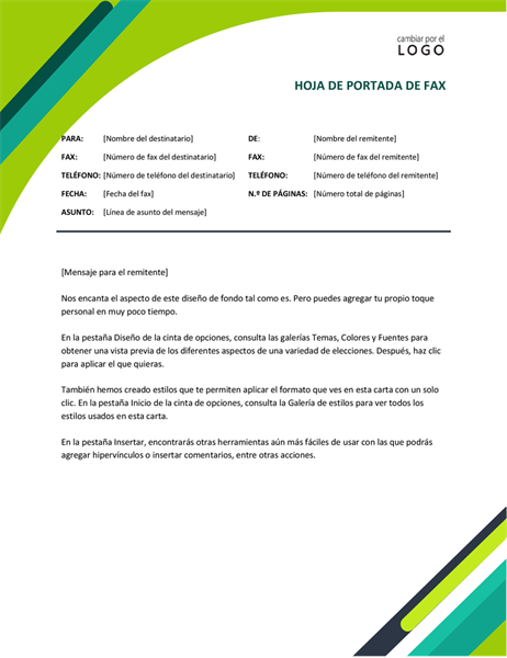 Portada de fax con diseño de cápsulas modernas Portada de fax con diseño de cápsulas modernas