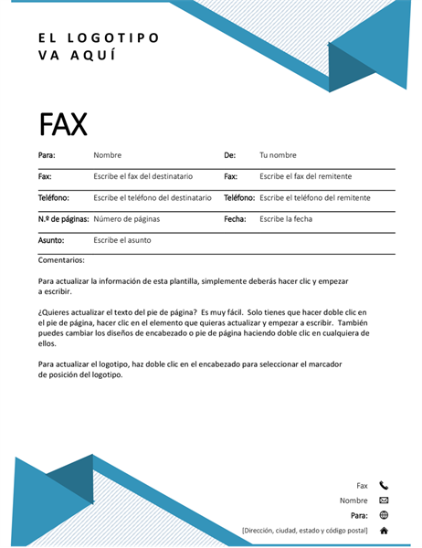Portada de fax con diseño de rayas Portada de fax con diseño de rayas