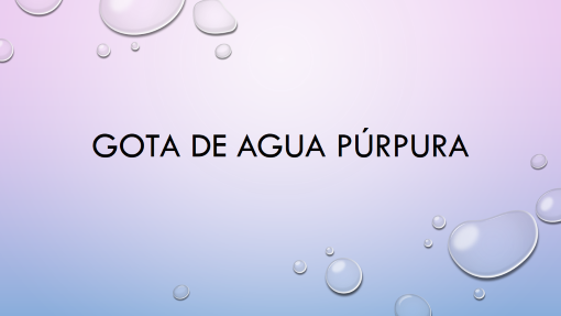 Gota de agua púrpura Gota de agua púrpura