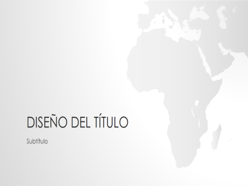 Serie de mapamundis, presentación de África (pantalla panorámica)