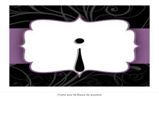 Pancarta de aniversario (diseño con cinta púrpura)