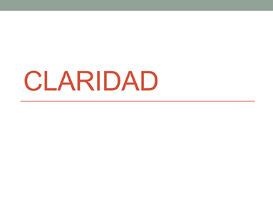 Claridad Claridad