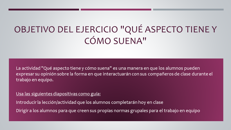 Presentación "Qué aspecto tiene y cómo suena" Presentación "Qué aspecto tiene y cómo suena"