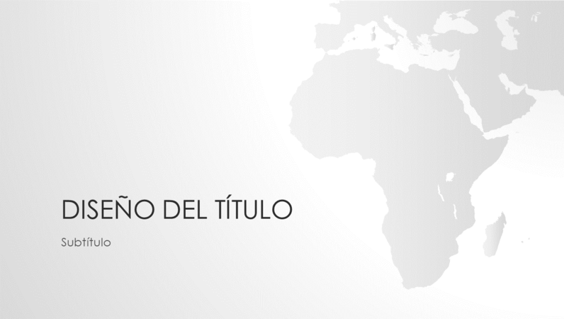 Serie de mapas del mundo, presentación del continente africano (panorámica) Serie de mapas del mundo, presentación del continente africano (panorámica)
