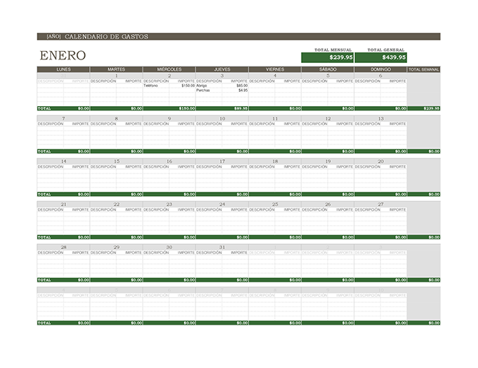 Calendario de cuotas imprimible: organiza tus pagos fácilmente