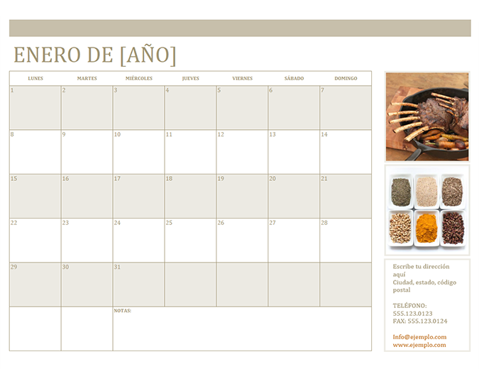 Calendario de fotos (lu.)