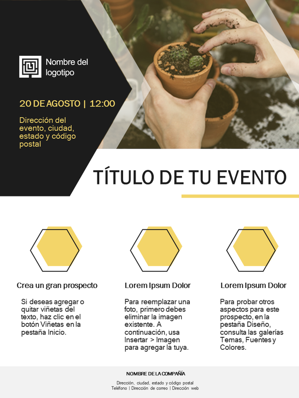 Prospecto de pequeña empresa (diseño dorado) Prospecto de pequeña empresa (diseño dorado)