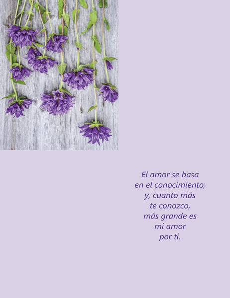 Tarjeta para el día de San Valentín con poesía (se dobla en cuatro partes) Tarjeta para el día de San Valentín con poesía (se dobla en cuatro partes)