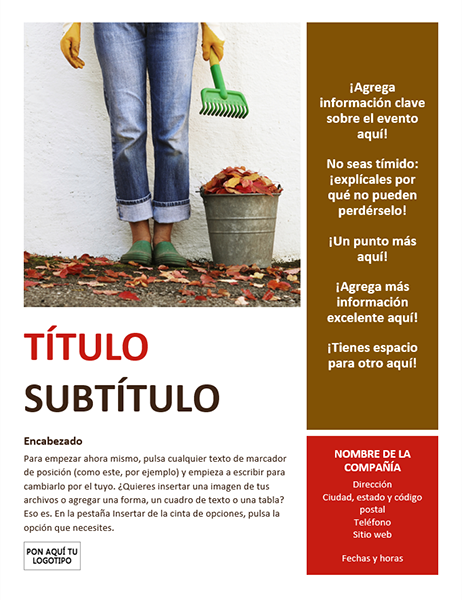 Prospecto de evento de temporada (otoño) Prospecto de evento de temporada (otoño)