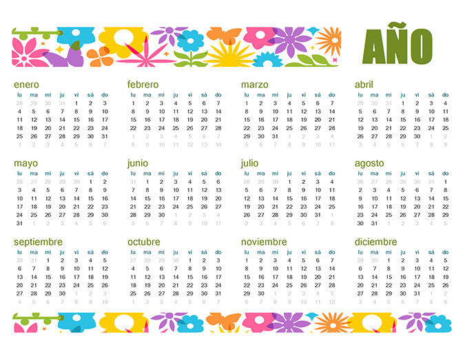 Calendario divertido para cualquier año Calendario divertido para cualquier año