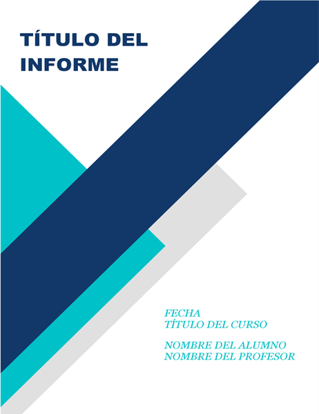 Informe estudiantil llamativo Informe estudiantil llamativo