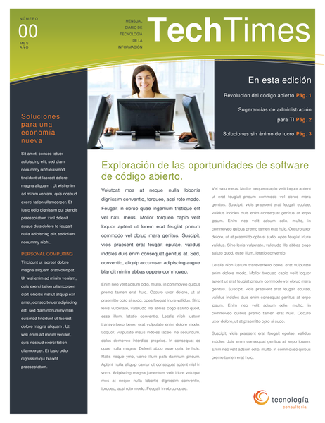 Folleto de empresa de tecnología (4 páginas) Folleto de empresa de tecnología (4 páginas)