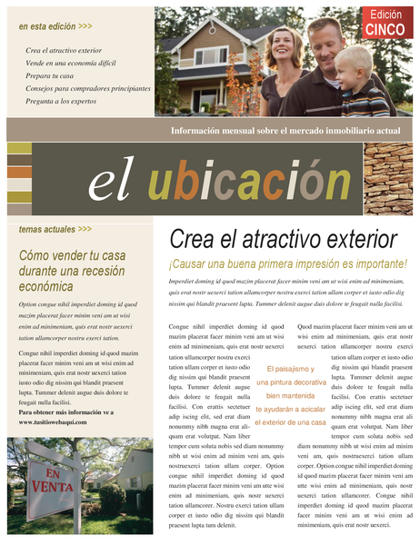 Boletín del sector inmobiliario (4 páginas) Boletín del sector inmobiliario (4 páginas)