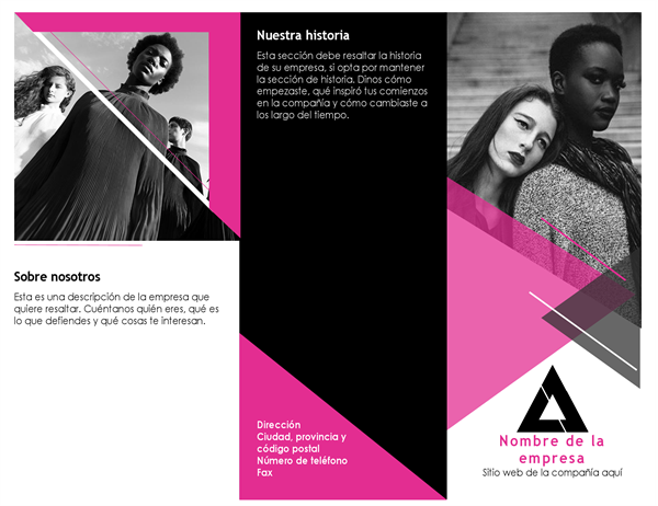 Folleto de moda Folleto de moda