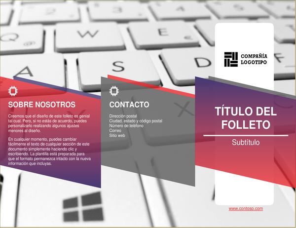 Folleto moderno Folleto moderno