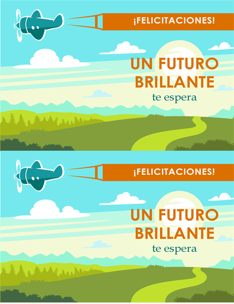 Brillante tarjeta de futura graduación Brillante tarjeta de futura graduación