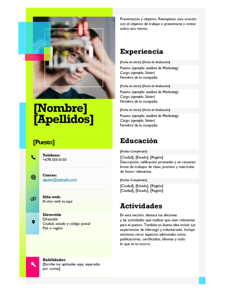 Currículum vítae de notas rápidas Currículum vítae de notas rápidas