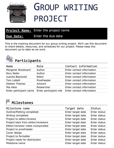 Proyecto de escritura en grupo Proyecto de escritura en grupo