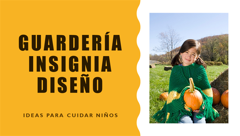 Diseño de distintivo para cuidado de niños Diseño de distintivo para cuidado de niños