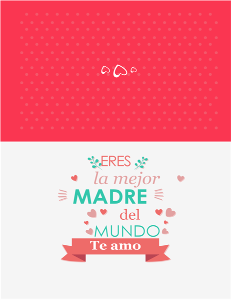 Tarjeta del Día de la madre con la leyenda "Eres la mejor" Tarjeta del Día de la madre con la leyenda "Eres la mejor"