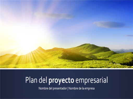 Presentación de plan de proyecto profesional (pantalla panorámica) Presentación de plan de proyecto profesional (pantalla panorámica)
