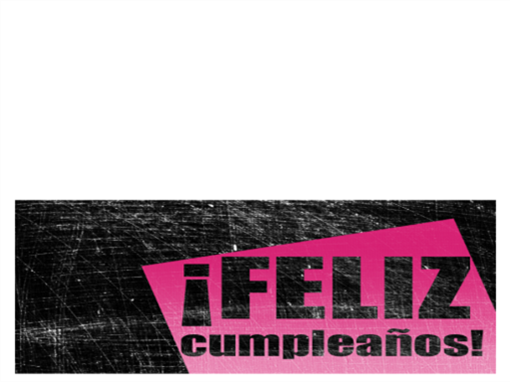 Tarjeta de felicitación de cumpleaños con fondo rayado (rosa y negra, plegada) Tarjeta de felicitación de cumpleaños con fondo rayado (rosa y negra, plegada)