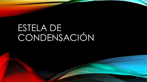 Estela de condensación oscuro 1 Estela de condensación oscuro 1