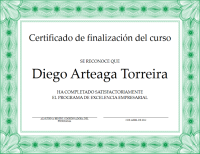 Certificado de mención especial (verde) - Office Templates