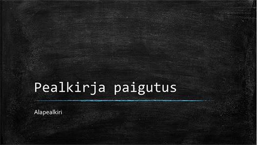 Tahvliga haridusteemaline esitlus (laiekraan) Tahvliga haridusteemaline esitlus (laiekraan)
