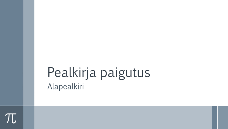 Matemaatika õppeesitlus piiga (laiekraan) Matemaatika õppeesitlus piiga (laiekraan)